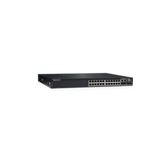 Dell EMC PowerSwitch N3224F-ON, 24x1G SFP, 4x10G SFP+, 2x100G QSFP28, 1xAC PSU, IO/PS, OS6, Lifetime Limited Hardware Warranty