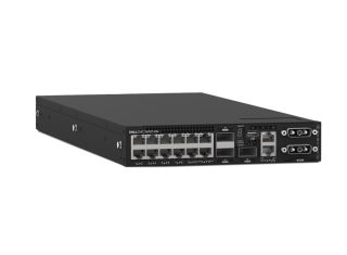 Dell EMC Switch S4112T, 12 x 10GBaseT, 3 x 100GbE QSFP28, IO to PSU, 2 x AC PSU, OS10, STOCK Smart Value, 1Yr PS NBD, 210-AOYW