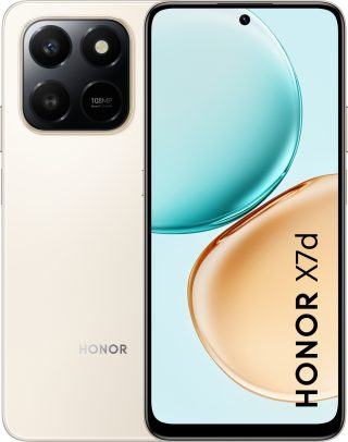 Honor X7d Desert Gold, Logan-N41A, 6.77" TFT LCD, 1610x720, Qualcomm Snapdragon 685 (4x2.8GHz+4x1.9GHz), 6GB, 128GB, 108+2MP/8MP, 6500mAh, FPT, BT, USB Type-C, IP64, Android 15, MagicOS 9.0