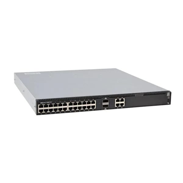 Dell Switch S4128T-ON, 1U, 28 x 10GBase-T, 2 x QSFP28, IO to PSU, 2 PSU, Dell Networking, Cable, 40GbE (QSFP+) към 4 x 10GbE SFP+ Passive Copper Breakout Cable, 3 метра, OS10 Enterprise