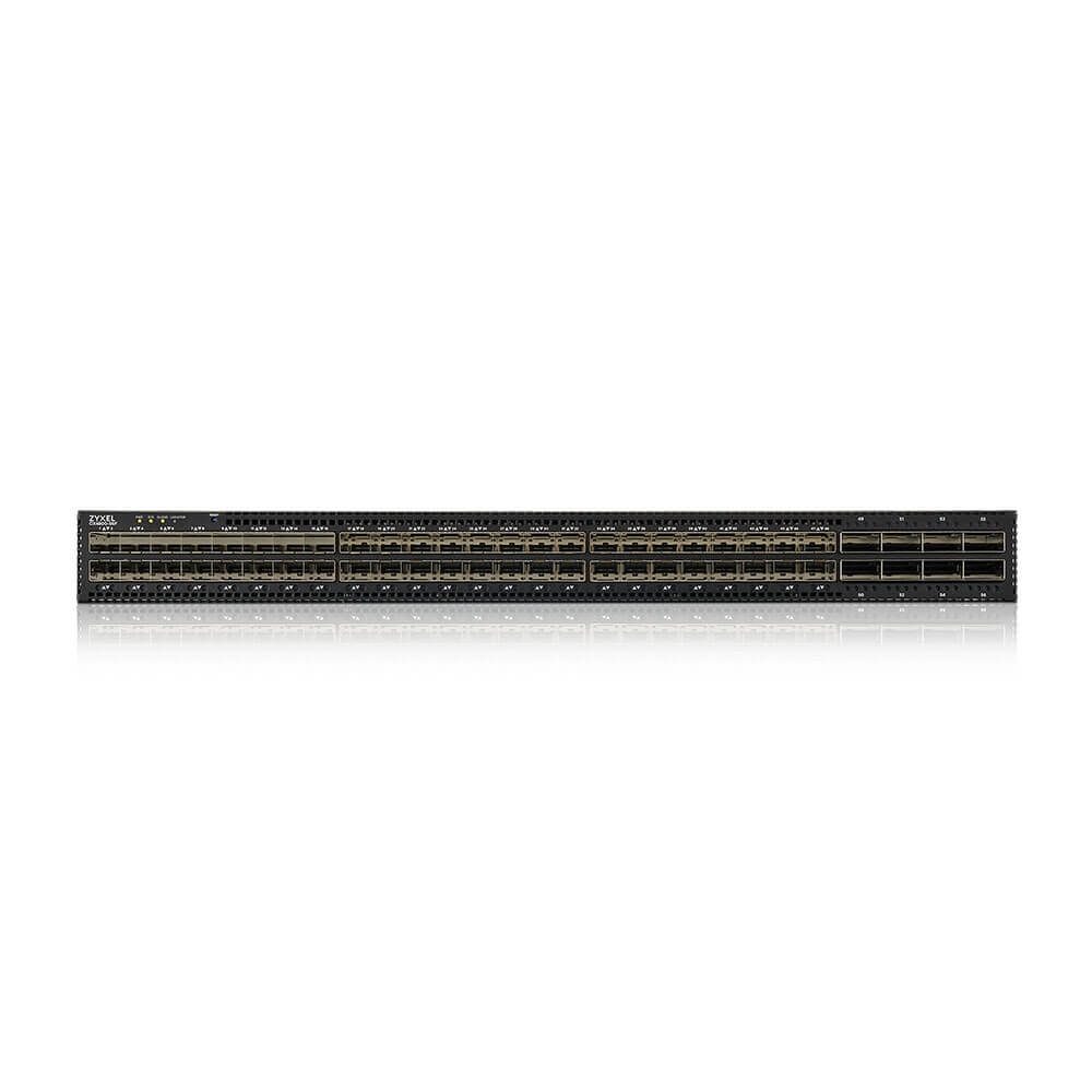 ZyXEL CX4800-56F, EU, 48-портов 10/25G L3 агрегиращ оптичен комутатор с 8 100G uplink (с 2 AC захранвания)