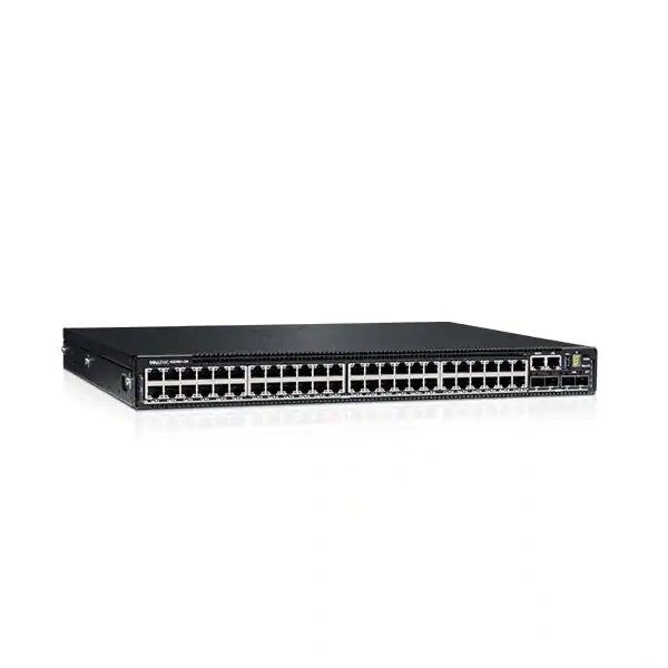 Dell EMC PowerSwitch N3248X-ON суич, 48x1/2.5/5/10G RJ-45, 4x25G SFP28, 2x100G QSFP28, 1xAC PSU, IO/PS, OS6, Lifetime Limited Hardware Warranty