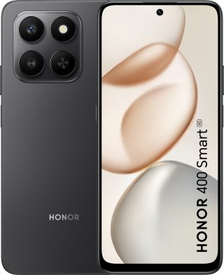 Honor 400 Smart Black, Logan-N31F, 5G, 6.77" TFT LCD, 1610x720, Qualcomm Snapdragon 6s Gen 3 (2x2.3GHz+6x2GHz), 4GB, 128GB, 50+2MP/5MP, 6500mAh, FPT, BT, USB Type-C, IP64, Android 15, MagicOS 9.0