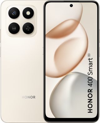 Honor 400 Smart Desert Gold, Logan-N31F, 5G, 6.77" TFT LCD, 1610x720, Qualcomm Snapdragon 6s Gen 3 (2x2.3GHz+6x2GHz), 4GB, 128GB, 50+2MP/5MP, 6500mAh, FPT, BT, USB Type-C, IP64, Android 15, MagicOS 9.0