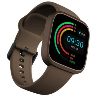 Смарт часовник HiFuture Edge Brown, 1.72" HD дисплей, двуядрен процесор, Bluetooth обаждания, 1ATM водоустойчивост, 24/7 сензор за пулс и кръвен кислород, 100+ спортни режима, до 7 дни батерия