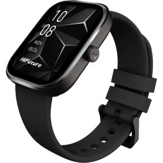 Смарт часовник HiFuture Lume Pro, Black Coffee, 1.85" AMOLED, Always on Display, двуядрен процесор, ултралек авиационен алуминиев корпус, Bluetooth разговори, 3D интерфейс, водоустойчивост 1ATM, 24/7 сензор за пулс и кръвен кислород, 100+ спортни режима, до 7 дни батерия