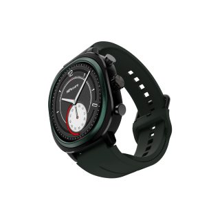 Смарт часовник HiFuture AIX Lite Green, 1.43" AMOLED, 466*466, Dual Core & Syntra AI, Bluetooth разговори, 1ATM водоустойчив, сензор за здраве от шесто поколение, до 10 дни батерия, допълнителна платнена каишка
