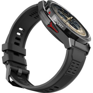 Смарт часовник HiFuture Active, Black Red, 1.43" AMOLED, двубандов GPS, Bluetooth разговори, 5ATM