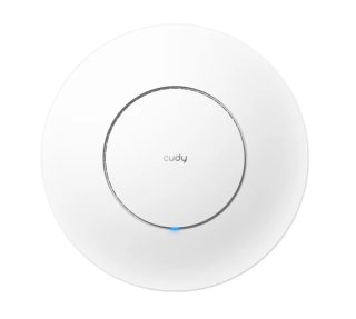 Cudy AP3000 Wi-Fi 6 2.5G Access Point AX3000 Dual Band Ceiling Mount Wi-Fi 6 Access Point, Chipset MT7981, 802.11ax/ac/a/b/g/n, 2402Mbps at 5GHz + 574Mbps at 2.4GHz, 1 x 2.5G RJ45 Port, MU-MIMO, Support 12V DC or 802.3at PoE or Passive PoE, Internal Ant
