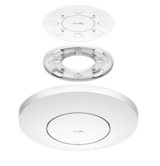 Cudy AP3000 Wi-Fi 6 2.5G Access Point AX3000 Dual Band Ceiling Mount Wi-Fi 6 Access Point, Chipset MT7981, 802.11ax/ac/a/b/g/n, 2402Mbps at 5GHz + 574Mbps at 2.4GHz, 1 x 2.5G RJ45 Port, MU-MIMO, Support 12V DC or 802.3at PoE or Passive PoE, Internal Ant