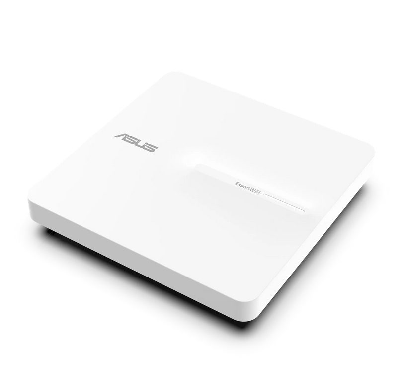 Asus Business PoE Access Point ExpertWiFi EBA63, AX3000, Dual-Band, Quad-Core 1.7GHz CPU, 256MB/512MB Flash/RAM, Gigabit, OFDMA, Beamforming, WPA, WPS, SSH, 5 SSIDs, SDN, PoE & PoE+, wall mounting/ceiling, White