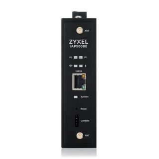 ZyXEL IAP500BE, BE5000, Dual Radio 2x2 MU-MIMO, PoE+ (802.3at), индустриална AP, монтаж на DIN шина, самостоятелно/Nebula Cloud управление, DC захранване