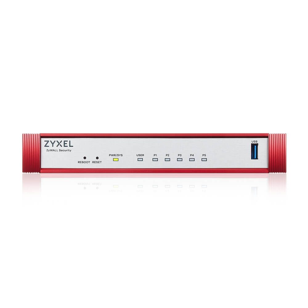 Защитна стена ZyXEL USG FLEX 50 H, 5 Gigabit порта, 1x USB, с 1-годишен Entry Defense Pack