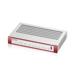 Защитна стена ZyXEL USG FLEX 100 H, 8 Gigabit потребителски порта, 1*USB с 1 година Gold Security Pack