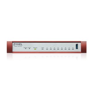 Защитна стена ZyXEL USG FLEX 100 H, 8 Gigabit потребителски порта, 1*USB с 1 година Gold Security Pack