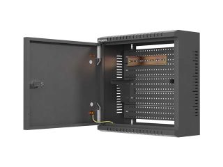 Lanberg TPR 10" монтажен шкаф с мрежеста плоча 340 x 340 x 140 черен (сглобен)