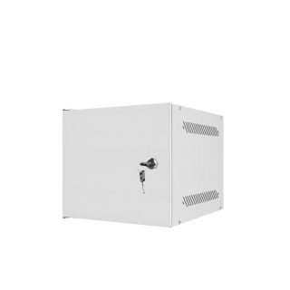 Lanberg rack cabinet 10" wall-mount 4U / 280x310 for self-assembly (flat pack) with metal door, grey