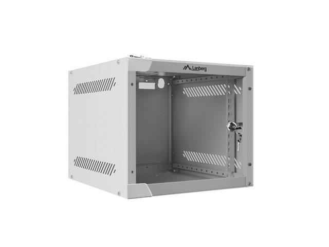 Lanberg rack cabinet 10" wall-mount 4U / 280x310 for self-assembly (flat pack), grey