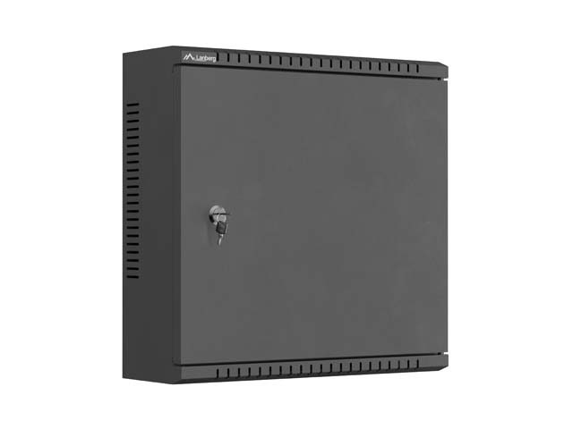Lanberg TPR 10" Монтажен шкаф с мрежеста плоча 400 x 400 x 140 Черен (сглобен)