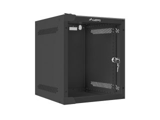 LANBERG комуникационен шкаф 10" стенен 6U / 280x310 за самостоятелно сглобяване (плосък пакет), черен