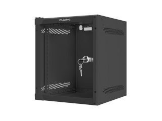 LANBERG комуникационен шкаф 10" стенен 6U / 280x310 за самостоятелно сглобяване (плосък пакет), черен