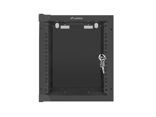 LANBERG комуникационен шкаф 10" стенен 6U / 280x310 за самостоятелно сглобяване (плосък пакет), черен