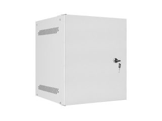 LANBERG комуникационен шкаф 10" за стенен монтаж 6U/280x310 за самостоятелно сглобяване с метална врата, сив (плосък пакет)