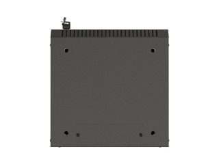 Lanberg rack cabinet 10" wall-mount 4U/300x300 (flat pack) with glass door black