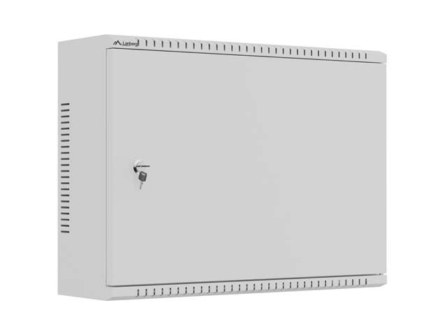Шкаф комуникационен, Lanberg TPR 10" & 19" с монтажна плоча 560 x 420 x 180 Сив (сглобен)