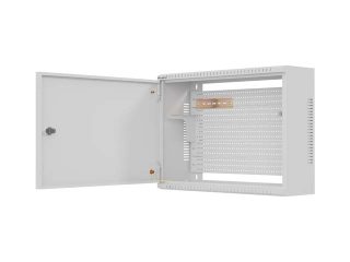Шкаф комуникационен, Lanberg TPR 10" & 19" с монтажна плоча 560 x 420 x 180 Сив (сглобен)