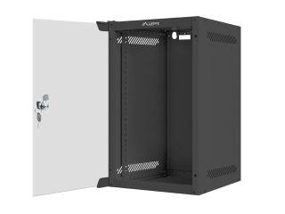 Lanberg rack cabinet 10" wall-mount 9U / 280x310 for self-assembly (flat pack), black