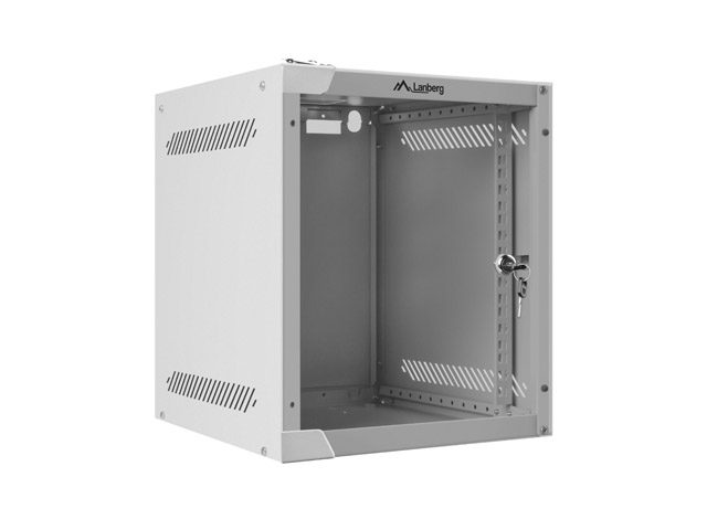 Lanberg rack cabinet 10" wall-mount 6U / 280x310 for self-assembly (flat pack), grey