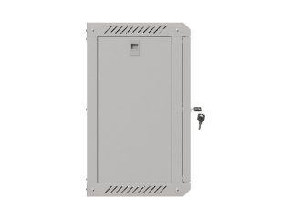 Lanberg комуникационен шкаф 10" за стенен монтаж 9U/300x300 (разглобяем) със стъклена врата, сив