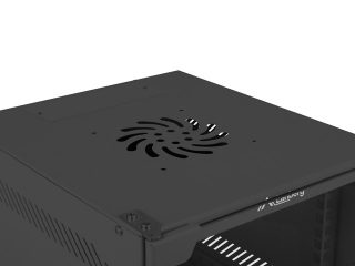 LANBERG комуникационен шкаф 10" за стенен монтаж 12U/280x310 (плосък пакет) със стъклена врата, черен
