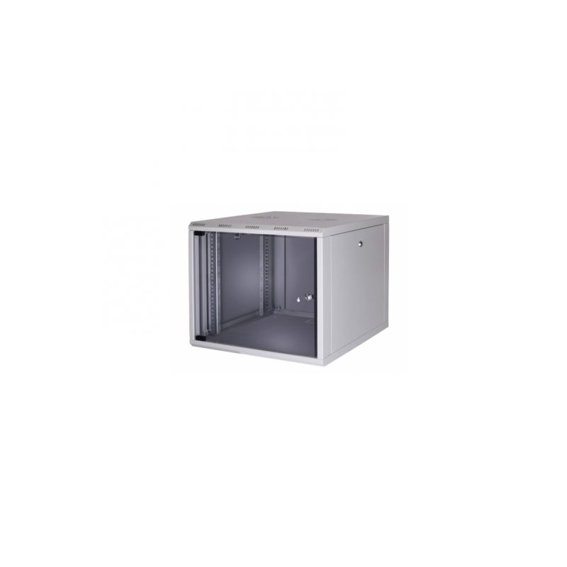 Formrack 19" стенен шкаф 9U SOHO 512/400mm, височина: 448mm, товароносимост: 50kg., врата от закалено стъкло, 19" предни водачи