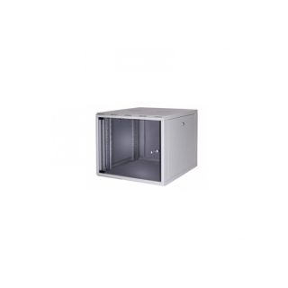 Formrack 19" стенен шкаф 9U SOHO 512/400mm, височина: 448mm, товароносимост: 50kg., врата от закалено стъкло, 19" предни водачи