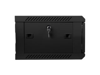 LANBERG комуникационен шкаф 19" за стенен монтаж 4U / 600x450 за самостоятелно сглобяване (плосък пакет), черен