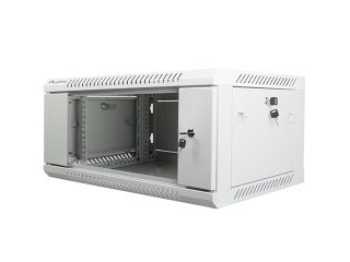 LANBERG комуникационен шкаф 19" за стенен монтаж 4U / 600x450 за самостоятелно сглобяване (плосък пакет), сив