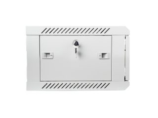 LANBERG комуникационен шкаф 19" за стенен монтаж 4U / 600x450 за самостоятелно сглобяване (плосък пакет), сив
