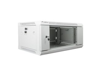 LANBERG комуникационен шкаф 19" за стенен монтаж 4U / 600x450 за самостоятелно сглобяване (плосък пакет), сив