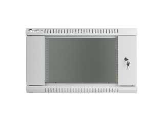 Lanberg rack cabinet 19" wall-mount 6U / 600x450 for self-assembly (flat pack), grey