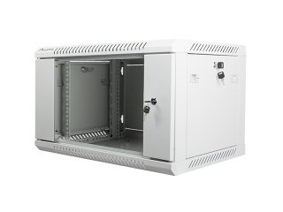 Lanberg rack cabinet 19" wall-mount 6U / 600x450 for self-assembly (flat pack), grey