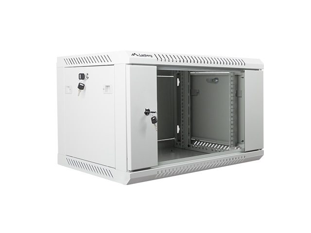 Lanberg rack cabinet 19" wall-mount 6U / 600x450 for self-assembly (flat pack), grey