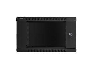 Lanberg rack cabinet 19" wall-mount 6U / 600x450 for self-assembly (flat pack), black