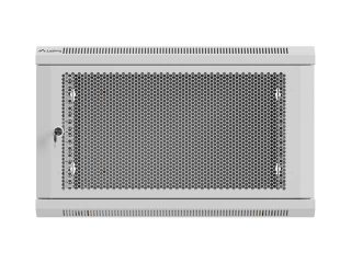 LANBERG комуникационен шкаф 19" за стенен монтаж 9U / 600x600 за самостоятелно сглобяване (плосък пакет), сив