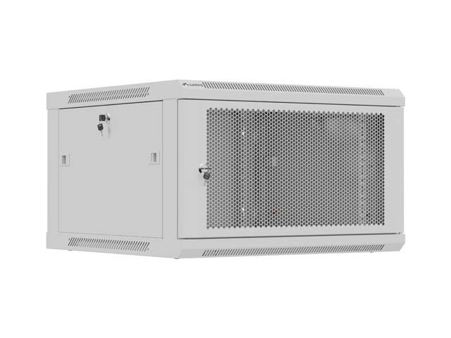 LANBERG комуникационен шкаф 19" за стенен монтаж 9U / 600x600 за самостоятелно сглобяване (плосък пакет), сив