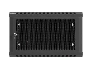 Lanberg rack cabinet 19" wall-mount 6U / 600x600 for self-assembly (flat pack), black