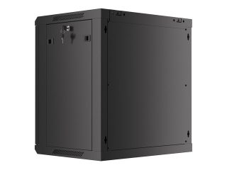 Lanberg rack cabinet 19" wall-mount 12U/600x450 for self-assembly with metal door black (flat pack)