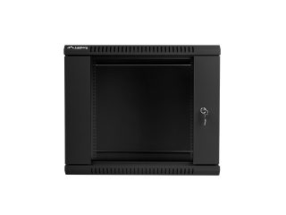 LANBERG комуникационен шкаф 19" за стенен монтаж 9U / 600x450 за самостоятелно сглобяване (плосък пакет), черен