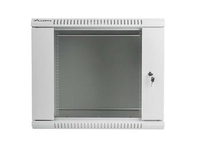 Lanberg rack cabinet 19" wall-mount 9U / 600x450 for self-assembly (flat pack), grey